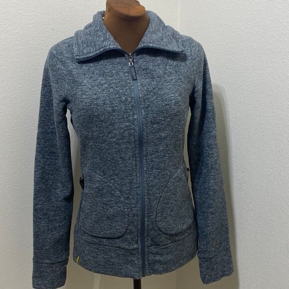 Lole Women's Long Sleeve Zip Up Fleece Jacket Gray Size Small - Picture 1 of 12